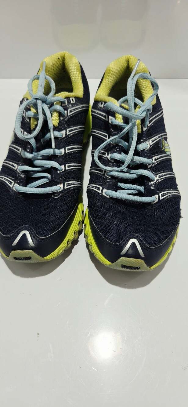 K-Swiss Women's Tubes Run 100 Athletic Running Shoes Navy and Yellow